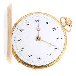 Rare Swiss/French rose gold musical cylinder watch Circa 1815