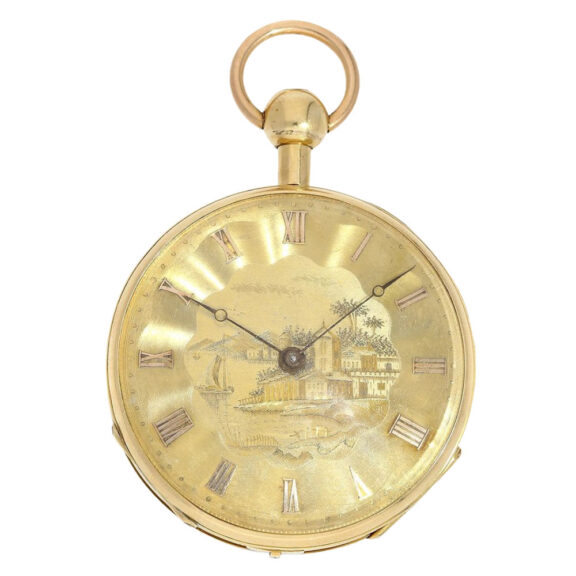 Swiss gold repeating musical cylinder watch Circa 1820 Swiss gold repeating musical cylinder watch Circa 1820
