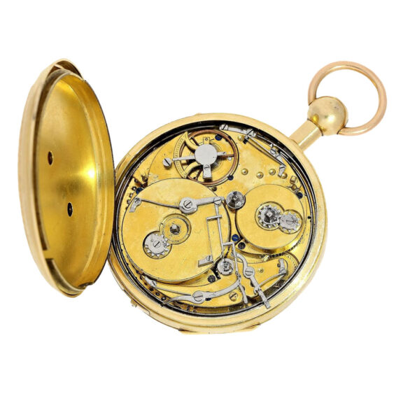 Swiss gold repeating musical cylinder watch Circa 1820 Swiss gold repeating musical cylinder watch Circa 1820