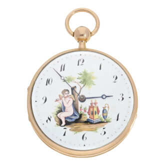 Swiss rose gold hour repeating musical cylinder watch Circa 1820 Swiss rose gold hour repeating musical cylinder watch Circa 1820
