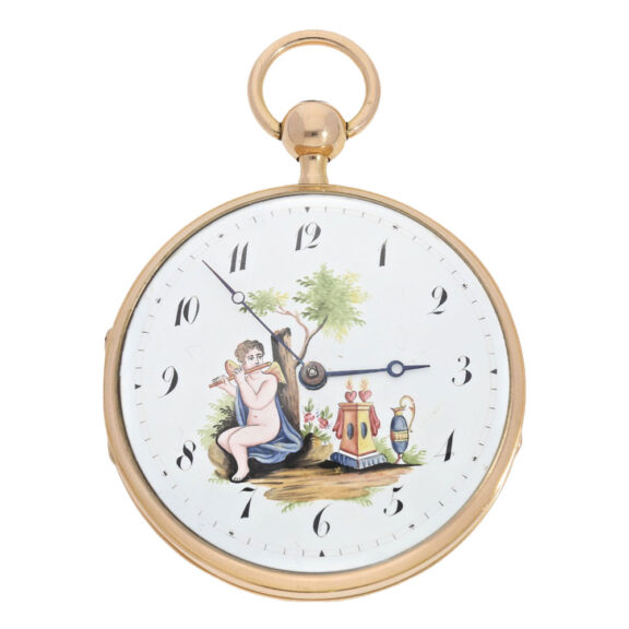 Swiss rose gold hour repeating musical cylinder watch Circa 1820 Swiss rose gold hour repeating musical cylinder watch Circa 1820