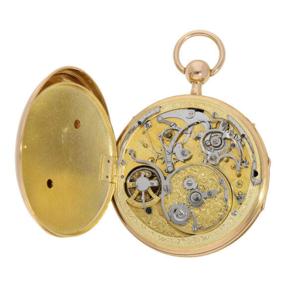 Swiss rose gold hour repeating musical cylinder watch Circa 1820 Swiss rose gold hour repeating musical cylinder watch Circa 1820