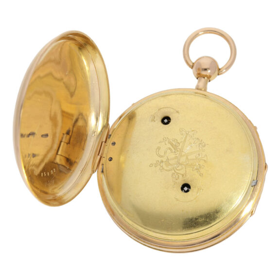 Swiss rose gold hour repeating musical cylinder watch Circa 1820 Swiss rose gold hour repeating musical cylinder watch Circa 1820