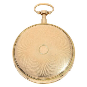 Swiss gold and enamel quarter repeating musical watch Circa 1820 Swiss gold and enamel quarter repeating musical watch Circa 1820