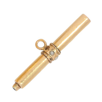 Swiss gold Jacquemart automaton with carillon strike Circa 1820 Swiss gold Jacquemart automaton with carillon strike Circa 1820