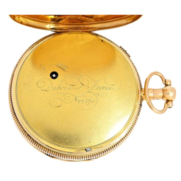 Swiss gold skeletonized repeating Jacquemart automaton Circa 1810 Swiss gold skeletonized repeating Jacquemart automaton Circa 1810