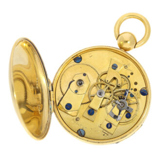 French silver-gilt Montre Simple cylinder pocket watch Circa 1825 French silver-gilt Montre Simple cylinder pocket watch Circa 1825