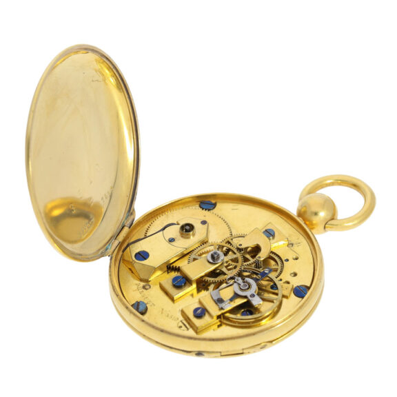 French silver-gilt Montre Simple cylinder pocket watch Circa 1825 French silver-gilt Montre Simple cylinder pocket watch Circa 1825