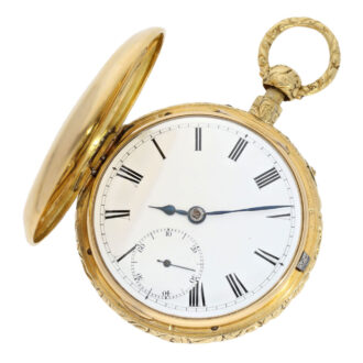 English gold half-hunting cased repeating deck chronometer Circa 1830 English gold half-hunting cased repeating deck chronometer Circa 1830