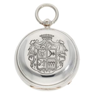 Technically interesting English silver pocket chronometer Circa 1830