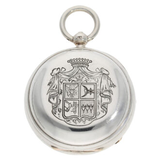 Technically interesting English silver pocket chronometer Circa 1830