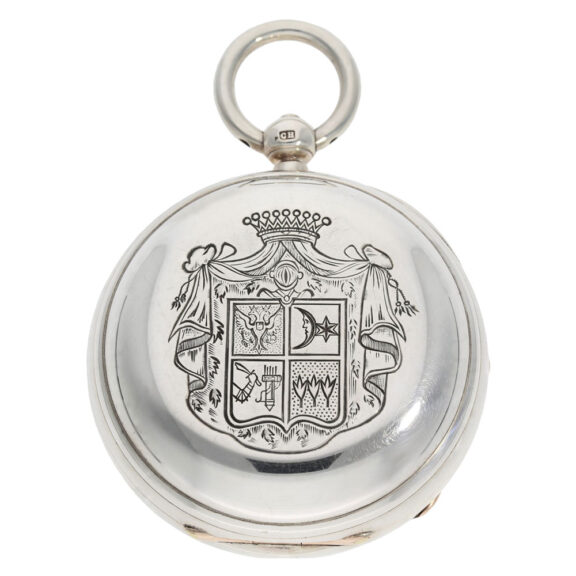 Technically interesting English silver pocket chronometer Circa 1830