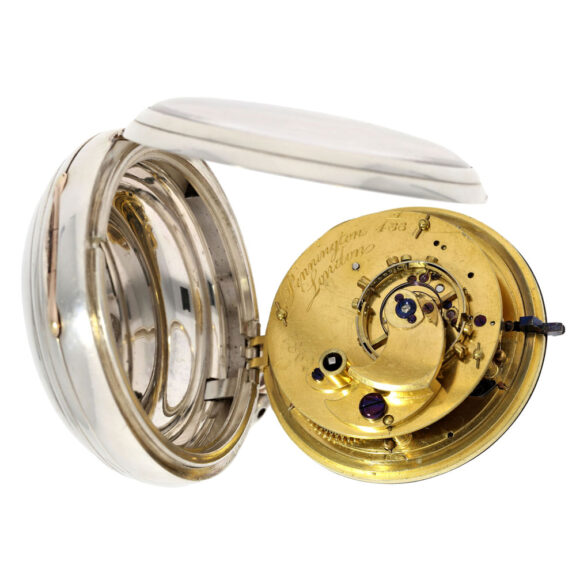 Technically interesting English silver pocket chronometer Circa 1830 Technically interesting English silver pocket chronometer Circa 1830
