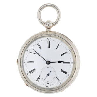 Technically interesting English silver pocket chronometer Circa 1830
