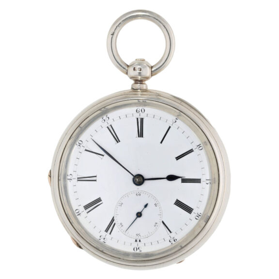 Technically interesting English silver pocket chronometer Circa 1830 Technically interesting English silver pocket chronometer Circa 1830