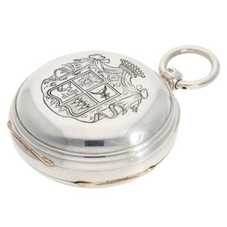 Technically interesting English silver pocket chronometer Circa 1830
