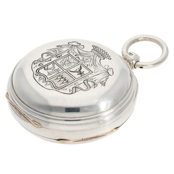 Technically interesting English silver pocket chronometer Circa 1830 Technically interesting English silver pocket chronometer Circa 1830