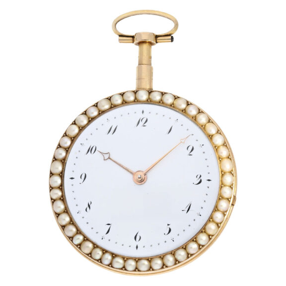 Important French gold and enamel repeating virgule watch Circa 1800 Important French gold and enamel repeating virgule watch Circa 1800