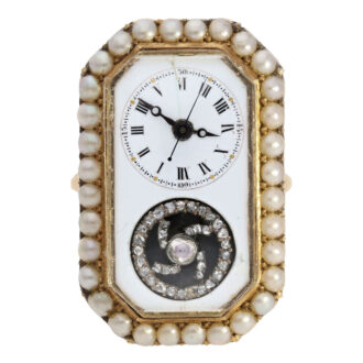Swiss gold ring watch made for the Chinese market Circa 1810 Swiss gold ring watch made for the Chinese market Circa 1810