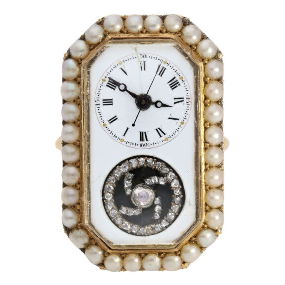Swiss gold ring watch made for the Chinese market Circa 1810 Swiss gold ring watch made for the Chinese market Circa 1810