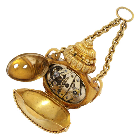 Swiss form watch with signet and two poison compartments Circa 1800 Swiss form watch with signet and two poison compartments Circa 1800