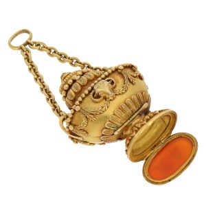 Swiss form watch with signet and two poison compartments Circa 1800