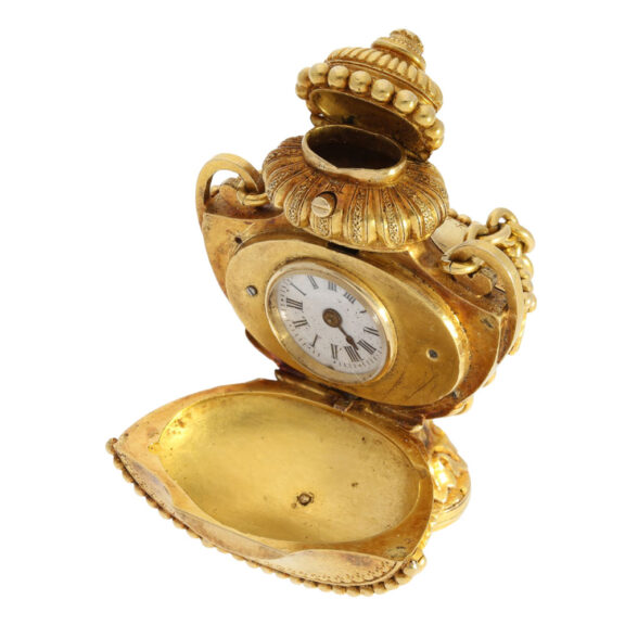 Swiss form watch with signet and two poison compartments Circa 1800 Swiss form watch with signet and two poison compartments Circa 1800