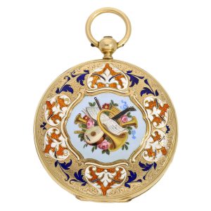 Swiss gold and enamel lever for the Ottoman market Circa 1840