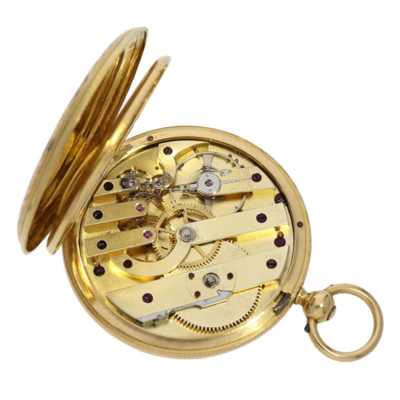 Swiss gold and enamel lever for the Ottoman market Circa 1840 Swiss gold and enamel lever for the Ottoman market Circa 1840