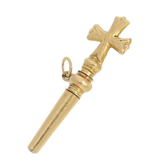 Swiss gold hunting cased quarter repeating lever watch Circa 1855 Swiss gold hunting cased quarter repeating lever watch Circa 1855