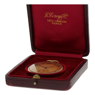 French gold open faced minute repeating lever watch Circa 1923