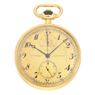 French gold deck chronometer with chronograph Circa 1920 French gold deck chronometer with chronograph Circa 1920
