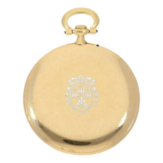Thin French gold knife edged lever pocket watch Circa 1905