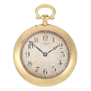 Thin French gold knife edged lever pocket watch Circa 1905