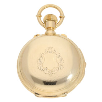 Swiss gold repeating lever watch with Seconde Morte Circa 1875 Swiss gold repeating lever watch with Seconde Morte Circa 1875