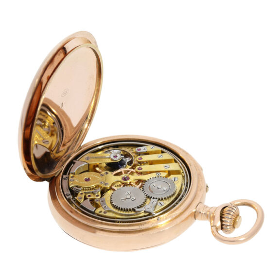 Very early Swiss hunting cased complicated watch Circa 1870 Very early Swiss hunting cased complicated watch Circa 1870