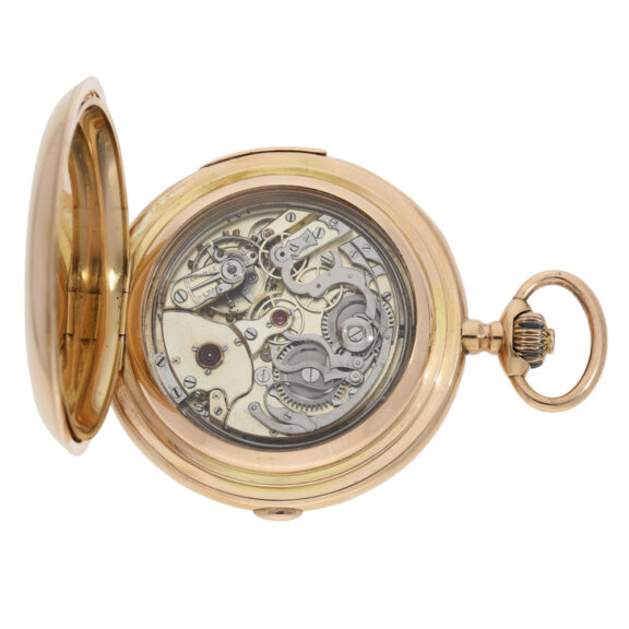 Swiss 18K rose gold complicated lever watch Circa 1890 Swiss 18K rose gold complicated lever watch Circa 1890