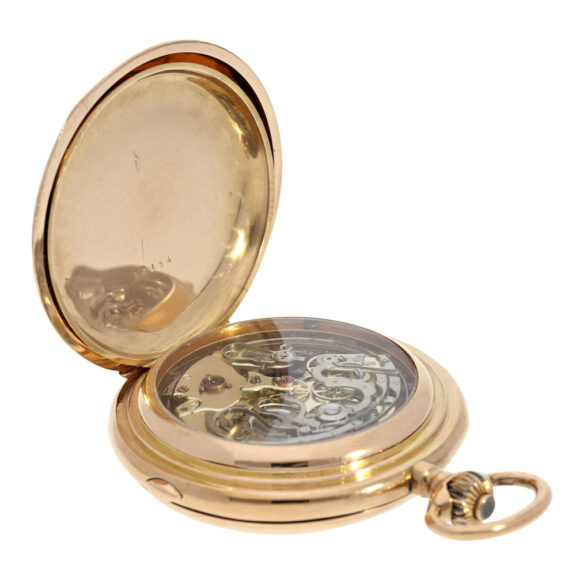 Swiss 18K rose gold complicated lever watch Circa 1890 Swiss 18K rose gold complicated lever watch Circa 1890