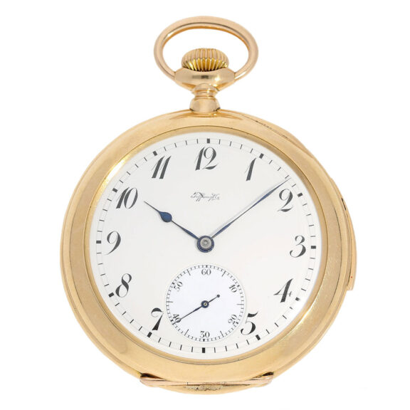 Unique Swiss 18K gold minute repeating lever watch Circa 1901 Unique Swiss 18K gold minute repeating lever watch Circa 1901