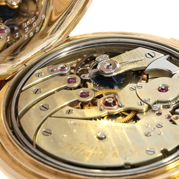 Unique Swiss 18K gold minute repeating lever watch Circa 1901 Unique Swiss 18K gold minute repeating lever watch Circa 1901