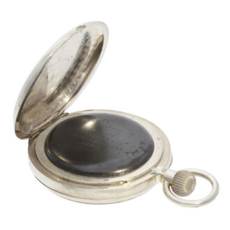 French silver deck chronometer made for the French Navy Circa 1920
