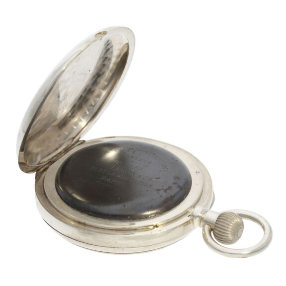 French silver deck chronometer made for the French Navy Circa 1920 French silver deck chronometer made for the French Navy Circa 1920
