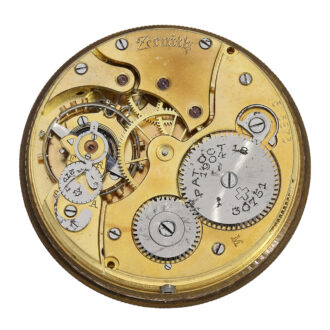 Rare Swiss onyx open faced lever pocket watch Circa 1920