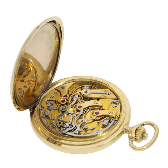 Swiss 18K gold open faced lever chronograph Circa 1925 Swiss 18K gold open faced lever chronograph Circa 1925