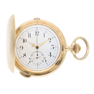 Swiss gold quarter repeating lever chronograph Circa 1910