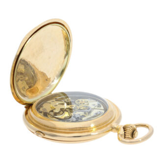 Swiss gold quarter repeating lever chronograph Circa 1910