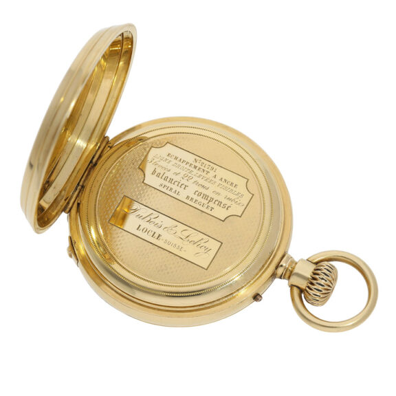 Early Swiss 18K gold seconde morte precision watch Circa 1860 Early Swiss 18K gold seconde morte precision watch Circa 1860