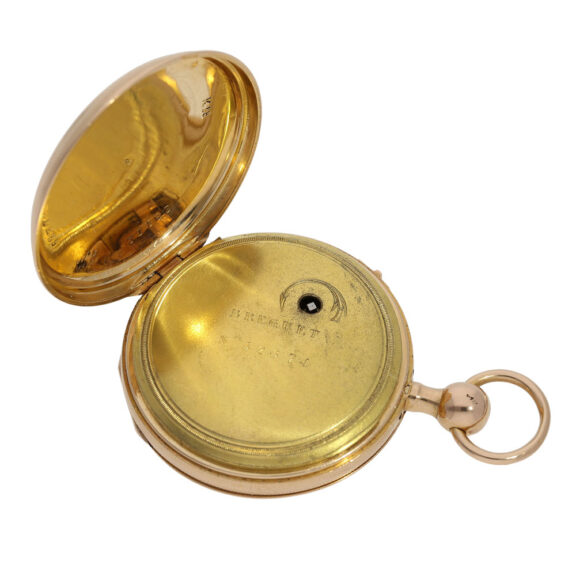 French rose gold quarter repeating verge watch Circa 1820 French rose gold quarter repeating verge watch Circa 1820