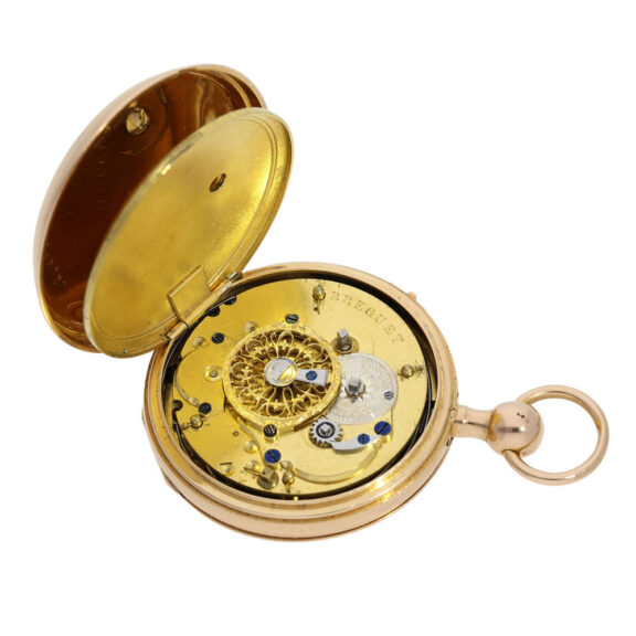 French rose gold quarter repeating verge watch Circa 1820 French rose gold quarter repeating verge watch Circa 1820