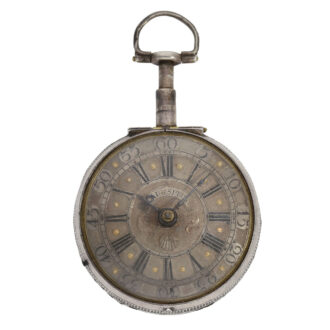 German silver pair cased repoussé verge watch Circa 1735 German silver pair cased repoussé verge watch Circa 1735